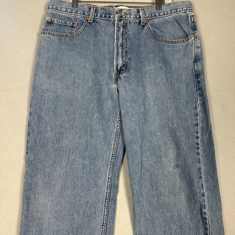 Levis 550 Jeans Mens 38X34 Blue Relaxed Fit Tapered Leg 5-Pocket Denim Casual